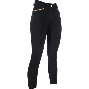 Jezdecké kalhoty Lauria Garrelli Rajtky jezdecké Livigno Sportive Lauria Garrelli, s gripem, dámské, černé 40