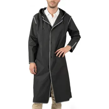 Pláštěnka PERLETTI Kvalitní pánská pláštěnka Nero/Grey, vel.M, 14224