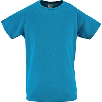Chlapecké oblečení Sol's Dětské sportovní triko s raglánovými rukávy a delším zadním dílem Barva: modrá blankytná, Velikost: 6 let (106/116) L198K