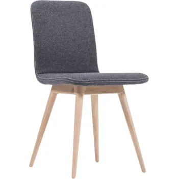 Jídelní židle Gazzda Tmavě šedá čalouněná jídelní židle Ena