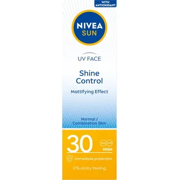 Přípravek na opalování Nivea, Sun UV Face Shine Control Mattifying Cream SPF30 50ml