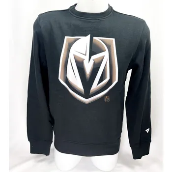 Pánská mikina Fanatics Pánská mikina Vegas Golden Knights NHL Chrome Graphic Crew Sweatshirt Black Velikost: L