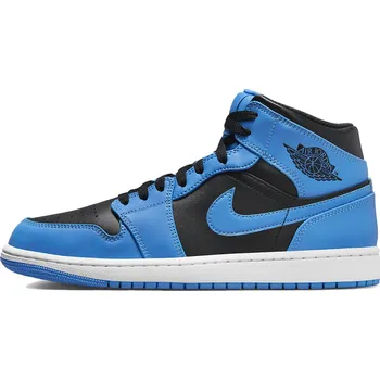 Pánské tenisky Air Jordan 1 Mid Black University Blue Velikost: 44.5