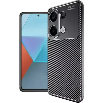 Pouzdro na mobilní telefon Kryt Xiaomi Redmi Note 13 Pro 4G / Poco M6 Pro 4G, Techsuit CarbonFiber černý