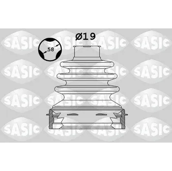 Manžeta ke kolu Sada měchů, hnací hřídel SASIC 1900031