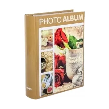 Fotoalbum FANDY Fotoalbum na 300 fotografií 10x15 cm, terakota/béžová, 2 fotografie na stránku