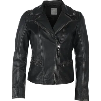 Dámská casual bunda bunda dámská (křivák) GWJuky - Asymmetrical Black-Grey - 3XL