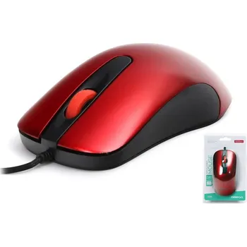 Myš Omega optická myš OM0520R, 1000 DPI, červená - 5907595452687