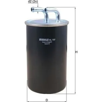 Palivový filtr Palivový filtr MAHLE KL 737