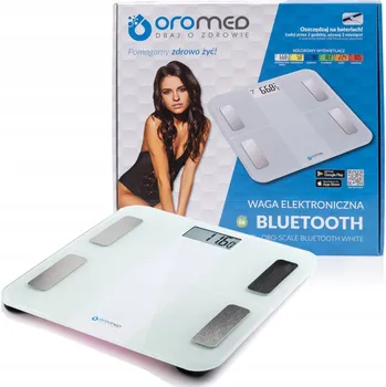 Osobní váha Elektronická analytická váha Oromed ORO SCALE BLUETOOTH bílá