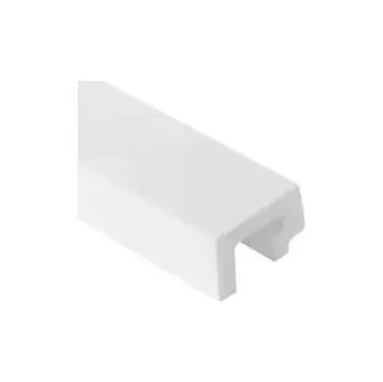 Obklad Mardom Decor Koncový profil k voděodolnému lamelovému panelu (dvě lamely) - levý - 2700 x 31 x 20 mm -BÍLÝ
