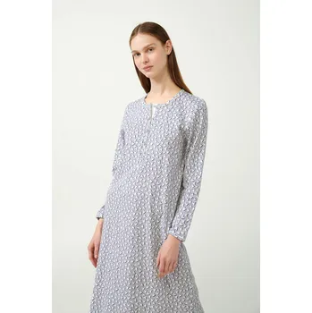 Vamp - Noční košile s potiskem srdíček 21453 - Vamp light gray M