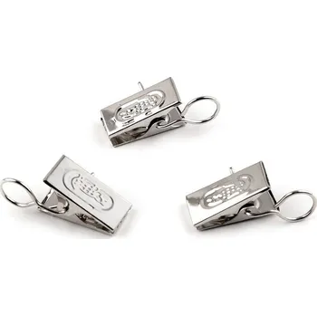 Žabky na záclony kovové, malé, 1 nikl