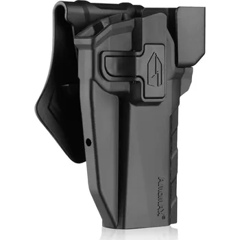 Amomax Opaskové polymerové pouzdro pro 1911 s kolimátorem - černé