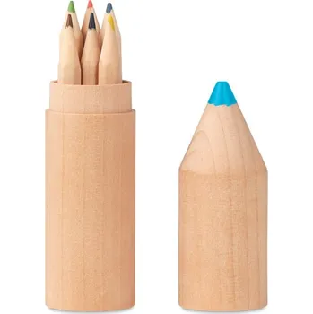 Dřevěná hračka Pastelky v dřevěné krabičce