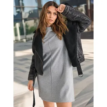 Dámské šaty Sinsay - Minišaty - šedá - 458BE-9MM - 458BE-9MM-XXS-2