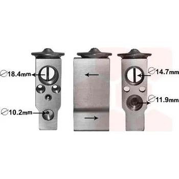 Ventil klimatizace Expanzní ventil, klimatizace VAN WEZEL 33001389