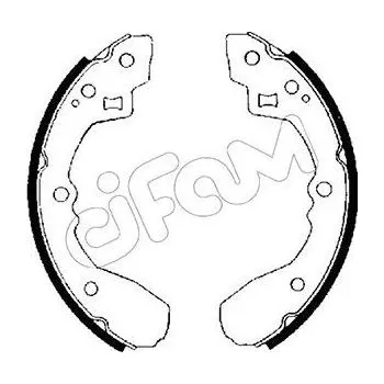 Brzdová čelist Sada brzdových čelistí CIFAM 153-201