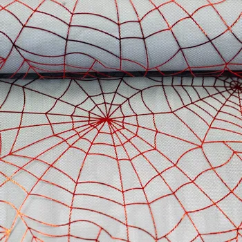 Tyl pavučina červená (E) (Jemný tyl)