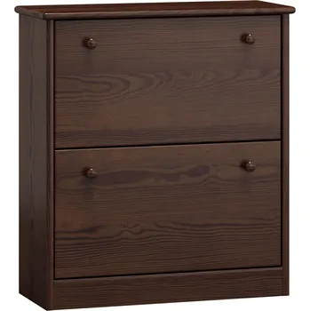 Botník Slevadoma Výklopný botník masiv borovice PETR II Barva: Moření ořech