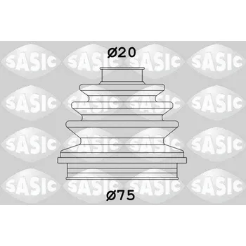 Manžeta ke kolu Sada měchů, hnací hřídel SASIC 9004600