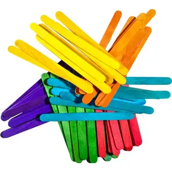 Dekorační dřívka, 100ks, mix barev