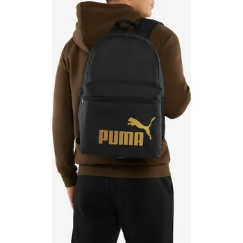 Městský batoh PUMA Phase 7994303 22 l Black/Golden Logo