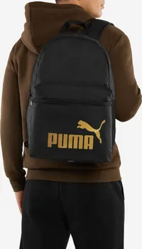 Městský batoh PUMA Phase 079943 22 l Black/Golden Logo