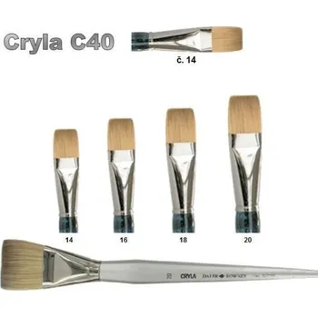 Umělecký štětec Daler & Rowney Cryla C40 - štětec Broad, č. 16