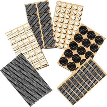Podložka pod nábytek Samolepicí filc-čtvercový, 15x15mm (45ks/arch)-černý