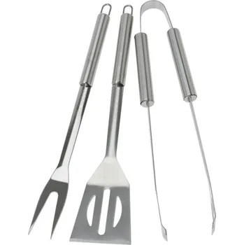 Zahradní gril BBQ Sada grilovacího náčiní 3ks - Kleště, špachtle, vidlička - 8720573152600