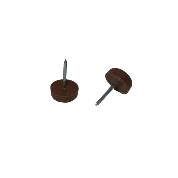 Plastový kluzák s hřebem, 29mm-hnědý