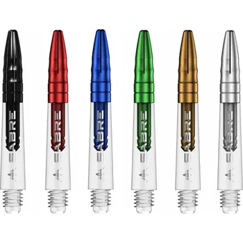 Příslušenství pro šipky Shafty Mission Sabre Short Clear Green Top (Gripy)