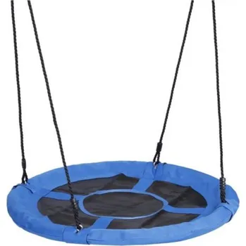 Dětská houpačka Mamido Závěsná kulatá houpačka E1 R-Sport modrá