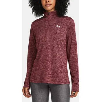Dámská mikina Dámská mikina Under Armour Tech 1/2 Zip- Twist 1384225-625 Červená SM