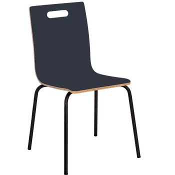 Jídelní židle MEGAN jídelní židle antracit, kostra černá