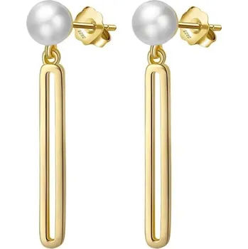 Náušnice Majya Stříbrné náušnice FLEUR pozlacené Ag/; ≤2,65 g 11171