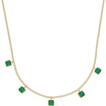 Náhrdelník Stříbrný náhrdelník Hot Diamonds X Gemstones Square DN183