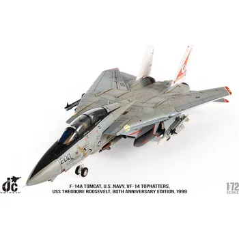 Plastikový model JC Wings Grumman F14A Tomcat US Navy VF-14 Tophatters 80th Anniversary Edition 1999