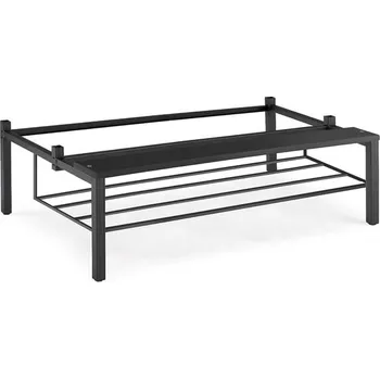 Šatní skříň Lavice k šatní skříňce, rošt na obuv, 900 mm, černá