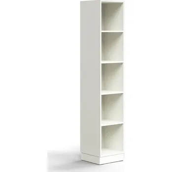 Knihovna Regál QBUS, 4 police, sokl, 2020x400x400 mm, bílá