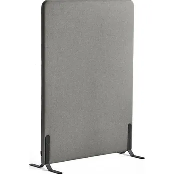 Paraván Paraván ZONE, 1360x1000x46 mm, potah Hush, černé nohy, světle šedá