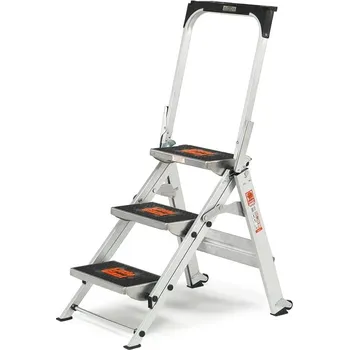 Schůdek Skládací schůdky GRADUAL, 3 příčky, výška 680 mm