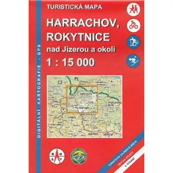 Harrachov Rokytnice nad Jizerou a okolí mapa Rosy 1:15 000 - Rosy