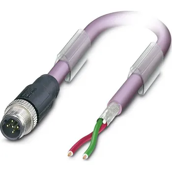 Phoenix Contact SAC-2P-M12MSB/ 2,0-910 datový zástrčkový konektor pro senzory - aktory, upravený, 1507243, piny: 2, 2.00 m, 1 ks