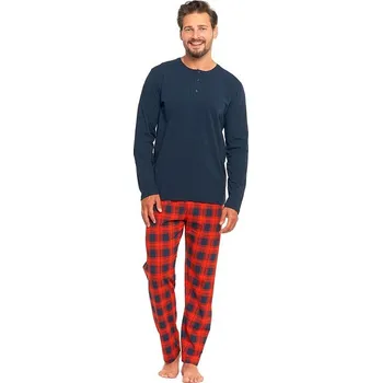 Pánské pyžamo Pánské pyžamo Severin tmavě modré L