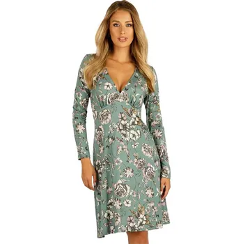 Dámské oblečení Dámské elastické šaty LITEX s květinami L