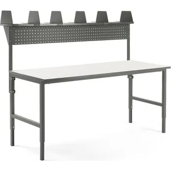 Dílenský stůl Pracovní stůl CARGO, 2000x750 mm, vrchní police + panel na nářadí