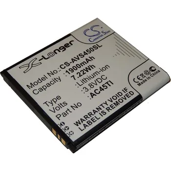 Baterie pro mobilní telefon VHBW Baterie pro Archos 45 Titanium, 1900 mAh