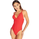 Selmark dámské plavky v celku BF257 červené - Červená / 80 C